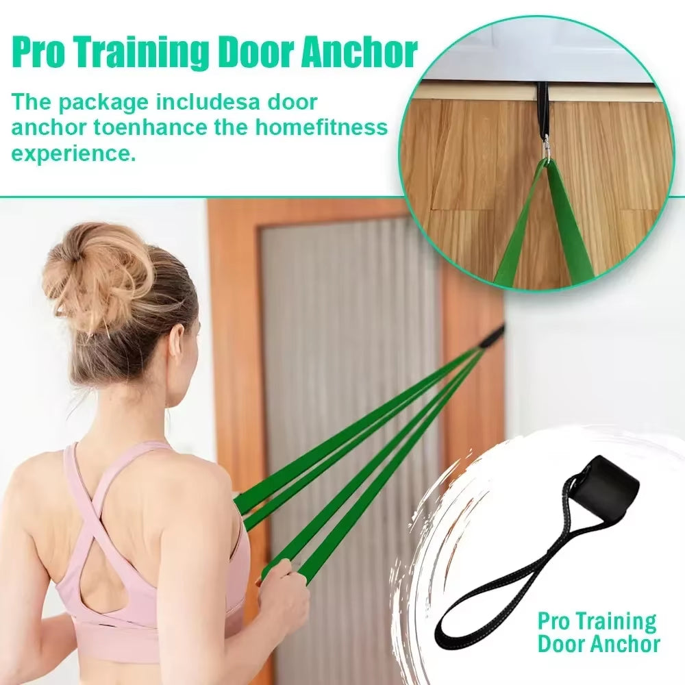 5~125Lbs Tpe Gym Resistance Bands Gym Equipment for Home Boxing Yoga Exercise Equipment Shoulder Back Rehab for Woman Man