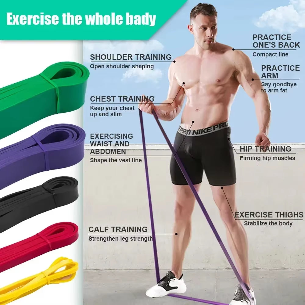5~125Lbs Tpe Gym Resistance Bands Gym Equipment for Home Boxing Yoga Exercise Equipment Shoulder Back Rehab for Woman Man